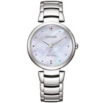 Eco-Drive Elegance Rustfri stål Solar Quartz Dame ur fra Citizen, EM0850-80D